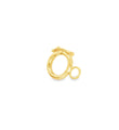 14KT GOLD ROUND LOCK PENDENT