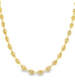 14KT GOLD HOLLOW PUFF MARINER NECKLACE