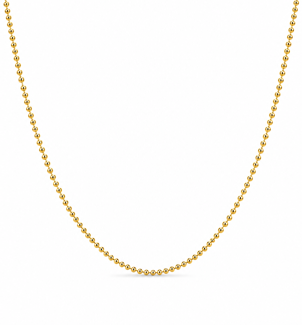 14KT GOLD 1 MM BALL CHAIN NECKLACE