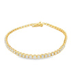 14KT YELLOW GOLD DIAMONDS TENNIS BRACELET (3.00 CTS)