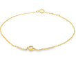 14KT YELLOW GOLD DIAMOND BRACELET