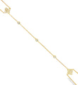 14KT YELLOW GOLD DIAMONDS HAND CHAIN