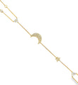 14KT YELLOW GOLD DIAMONDS HAND CHAIN