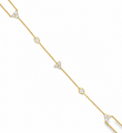 14KT YELLOW GOLD DIAMONDS HAND CHAIN