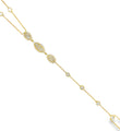 14KT YELLOW GOLD BAGUETTES AND DIAMONDS HAND CHAIN