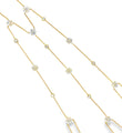 14KT YELLOW GOLD DIAMONDS HAND CHAIN