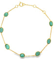 18KT GOLD EMERALD BRACELET