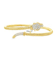 14KT YELLOW GOLD DIAMOND BRACELET