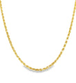 14KT GOLD ROPE CHAIN NECKLACE