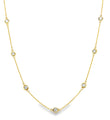 14KT GOLD DIAMOND BY THE YARD NECKLACE