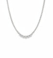 14KT GOLD DIAMONDS BUTTERCUP GRADUATED NECKLACE
