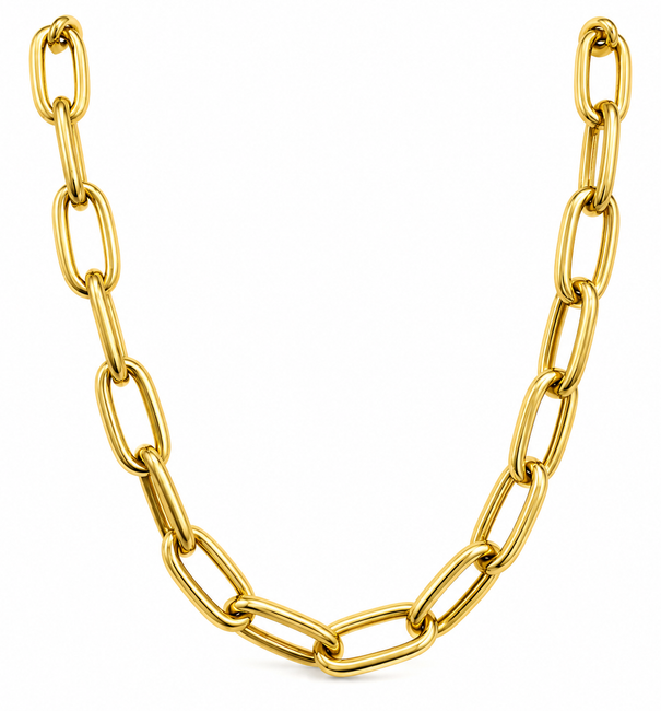 14KT YELLOW GOLD LINK CHAIN NECKLACE