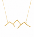 14KT YELLOW GOLD MOUNTAIN NECKLACE