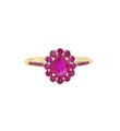 14KT YELLOW GOLD RING WITH RUBY