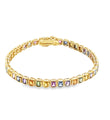 14KT GOLD MULTI SAPPHIRE BRACELET