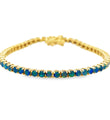 14KT YELLOW GOLD OPAL BRACELET