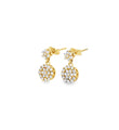 14KT YELLOW GOLD DIAMOND DANGLING EARRING