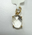 14KT Yellow Gold Oval Rose Cut Moonstone Pendant BGDP910