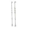 14KT WHITE GOLD DIAMOND DANGLING EARRING