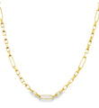 14KT GOLD BOX CHAIN NECKLACE