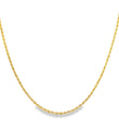 14KT GOLD ROPE CHAIN NECKLACE