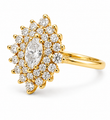 14KT GOLD DIAMOND RING
