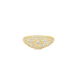 14KT YELLOW GOLD PAVE DIAMOND RING