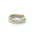 14KT TWO TONE GOLD DIAMOND RING