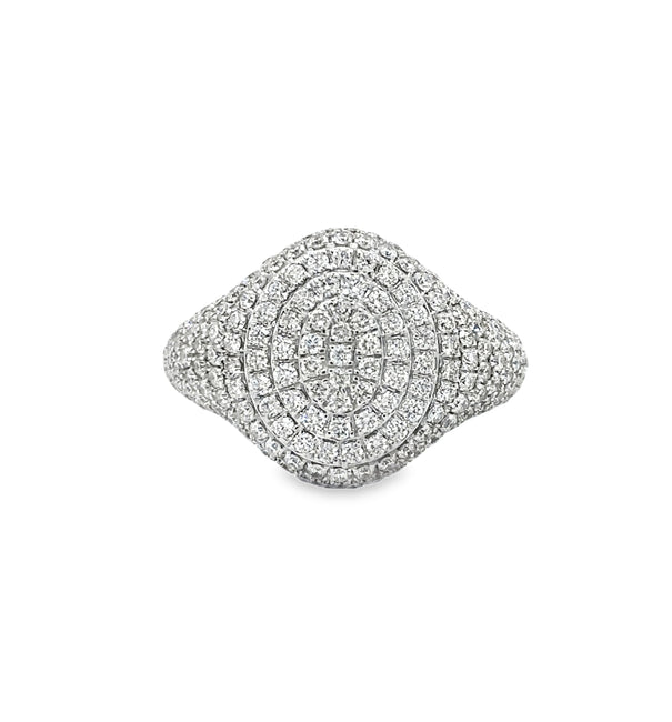 14KT WHITE GOLD DIAMOND RING