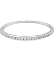 14KT ITALIAN GOLD DIAMOND FLEXIBLE BANGLE