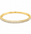 14KT ITALIAN GOLD DIAMOND FLEXIBLE BANGLE