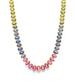 14KT GOLD MULTI SAPPHIRE NECKLACE