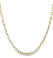 14KT GOLD DIAMOND BEZEL TENNIS NECKLACE (3.00 CTS)