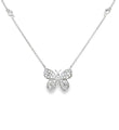 14KT WHITE GOLD BUTTERFLY DIAMOND NECKLACE
