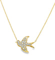 18KT GOLD DIAMOND BIRD NECKLACE