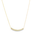 14KT GOLD DIAMOND BAR CHAIN NECKLACE