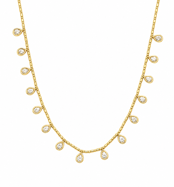 14KT GOLD DIAMOND NECKLACE