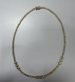 14KT YELLOW GOLD GRADUATED DIAMOND TENNIS NECKLACE
