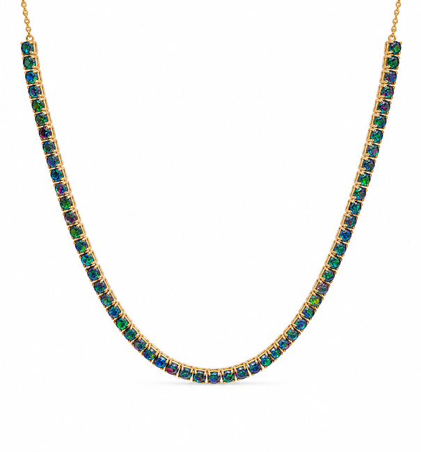 14KT GOLD OPAL NECKLACE