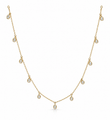 14KT GOLD DIAMOND NECKLACE