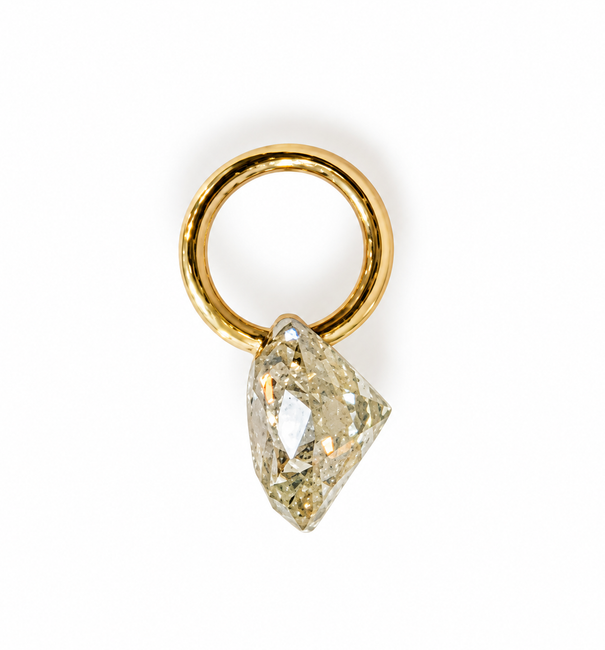 14KT Gold Floating Diamond Charm