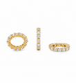 14KT YELLOW GOLD DIAMONDS OVAL SHAPE RONDELLES