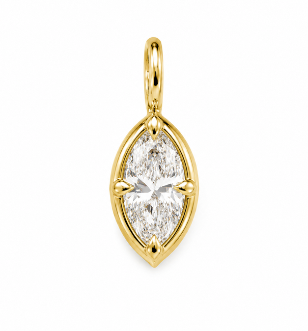 14KT GOLD DIAMOND PENDANT