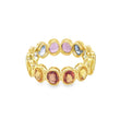 14KT GOLD MULTI SAPPHIRE RING
