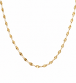 14KT YELLOW GOLD DISC LINK CHAIN NECKLACE