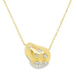 14KT YELLOW GOLD DIAMOND NECKLACE