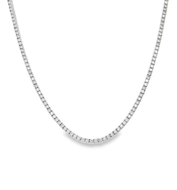 14KT WHITE GOLD DIAMOND SLIDER TENIS NECKLACE