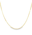 14KT GOLD SQUARE BOX CHAIN NECKLACE