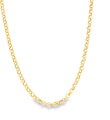 14KT GOLD ROUND LINK NECKLACE