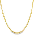 14KT GOLD FLATE SNAKE NECKLACE